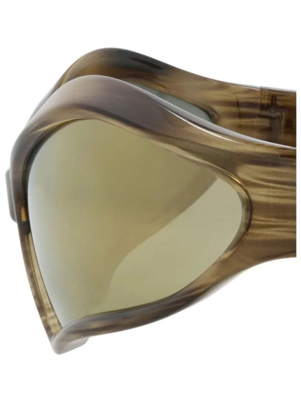 New Balenciaga Unisex Shield/Wrap Havana Havana Bronze Fashion Designer Sunglass
